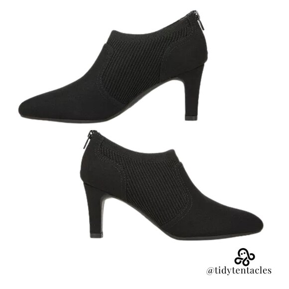 NEW LifeStride Gia Women's Heeled Ankle Boots Size 9.5 in Black - Picture 3 of 6